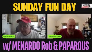 SUNDAY FUN DAY LIVESTREAM w/ PAPAROUS Bill & MENARDO Rob! HOME of the FREE Duck Races! Stop on by!