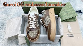 Gucci GG superme  sneaker Close Reciew