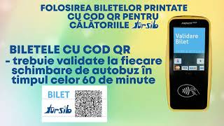 Validarea titlurilor de călătorie Tursib cu cod QR | APARATELE CONTACTLESS