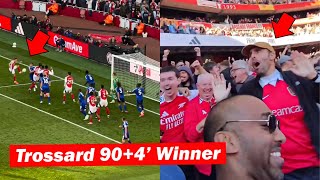 Arsenal Fans Reactions to Trossard Stoppage-Time (90+4') Goal vs Leicester City