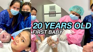 20 YEARS OLD: FIRST BABY 39 WEEKS | BIRTH VLOG