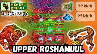 Tibia - Knight Level 1003 Hunt Solo UPPER ROSHAMUUL | Ek Hunt Solo #193