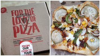 Pizza Hut Momo Mia Pizza | Review and Close Look.   Pizza hut new pizza