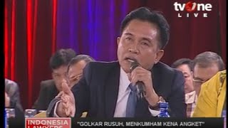 ILC "Golkar Rusuh" : Yusril :"Surat Keputusan Menkumham Cacat Dan Melanggar Hukum"