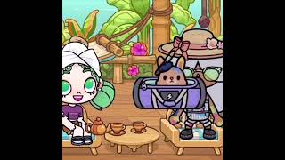 VACATION ON THE ISLAND AVATAR 🏝 #tocaboca #tocalifeworld #avatarworld #shorts #friends