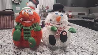 (Gemmy) merry monsters snowman-mahanah and jingle bells