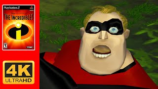 The Incredibles (2004 PS2 Game) REMASTERED 4K 60FPS Longplay No Commentary