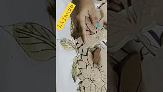 logotipo en MDF #craft #viral #art #wood #world #flowers #shortvideo #diy #painting #woodworking