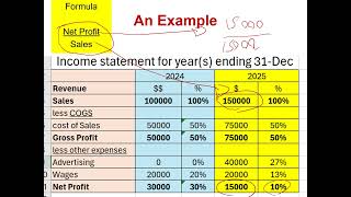 Net Profit Margin (Profitability Ratios Part 1) VCE Accounting