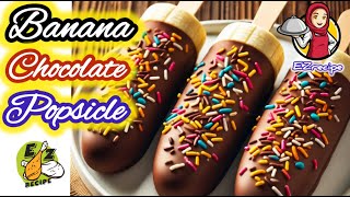 CHOCOLATE BANANA POPSICLE. HOW TO MAKW CHOCOLATE BANANA POPSICLE. #easyrecipe #food #cooking