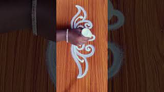 Simple🌹Side Design for Beginners#shorts #ytshorts #trending #youtubeshorts #rangoli #dailyrangoli