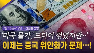 미국, 물가 드디어 꺾였지만…이제는 중국 위안화가 문제다…!| 7월 3주차 환율전망 | 환율똑톡