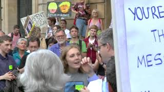 Cambridge Stays - speeches outside Cambridge Guildhall