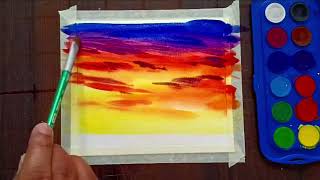 Very Easy Watercolor Painting For Beginners | Easy Watercolor Painting For Beginners | Easy Painting