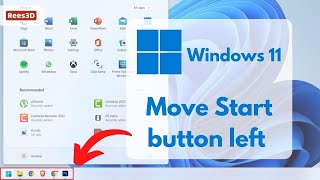 How to move Start Button to the side | Rees3D.com