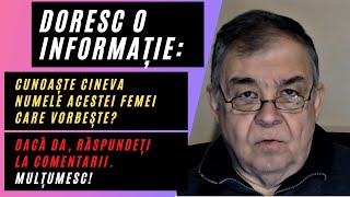 PC(174) - Doresc informatie cu privire la numele femeii care vorbește și de unde este ea