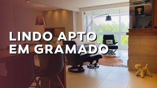 Apartamento mobiliado em Gramado no condomínio fechado Alphaville