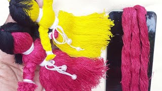 IT'S SO BEAUTIFUL !!  SUPER CRAFT IDEA WITH EMBROIDERY FLOSS -DIY EASY EMBROIDERY FLOSS DOLL