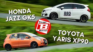 TOUGE BATTLE: Honda Jazz (GK5) vs. Toyota Yaris (XP90)