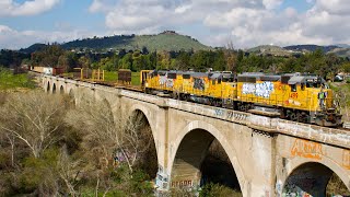 Union Pacific local crossing Arlington Bridge