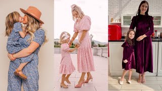 Mother Daughter Same Dress designing ideas| Mother Daughter Same Dresses for Winter 2024