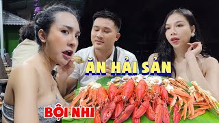 Ăn hải sản hoành tráng Bội Nhi Thanh Mai chia tiền cát xê cuối ngày | Bội Nhi Vlog