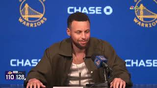 Steph Curry Postgame Interview | Golden State Warriors beat Los Angeles Lakers 128-110