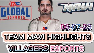 Mavi | Team Mavi Highlights Today |Global Esports | Villagers Esports | ft. GE ,TX SOUL ,GODL ,BLIND