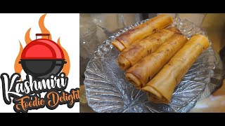 Chicken Vegetable Spring Rolls - Make and Freeze Ramzan Special Recipe By Kashmiri Foodie Delight