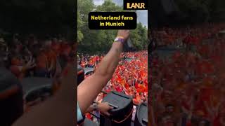 Netherland fans in Munich🇳🇱🧡#shorts#football#shortsvideo