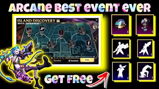 Get Permanent Emotes + Helmet Skin || Also Unlock all 4 Arcane Characters || Island Discovery Event