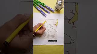 Simple Color Drawing for beginner| Easy drawing tutorial #art #drawing #unfrezzmyaccount #shortvideo