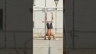 Assisted handstand push-up without wall 🔥