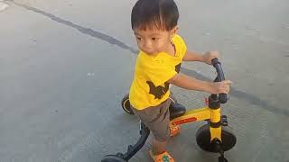 Bermain sepeda balance bike 3in1, sepeda anak termurah di shopee, sepeda anak 1-5 tahun.