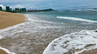 Relaxing Ocean Waves Sounds | Sand Island Beach #hawaii #honolulu #oahu