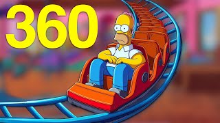 The Simpsons Roller Coaster 😍 HOMER 360°