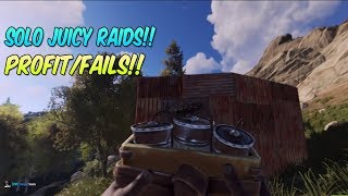 RUST TWO JUICY RAIDS ON WILSONATOR SOLO ONLY SERVER!!