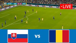 🔴SLOVAKIA vs ROMANIA LIVE MATCH | EURO 2024 | LIVE FOOTBALL MATCH | Efootball pes 21