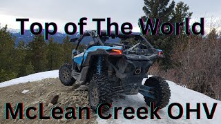 Top of The World, South approach(TotW Trail), McLean Creek OHV, Marker 204 to 72 in snowy conditions