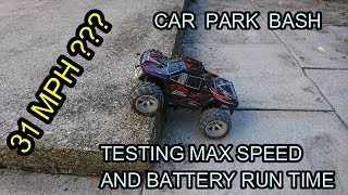 WLtoys A979 Car Park Speed Test Run And Battery Life