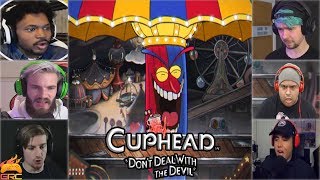 Gamers Reactions to Beppi the Clown (BOSS) Final Phase | Cuphead