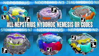 ALL NYDDHOG, NEMESIS, NEPSTRIUS QR CODES BEYBLADE BURST APP | TOTAL BURST