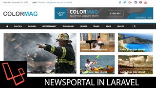 News Portal In Laravel | Tutorial | Lesson 5 | Frontend | Ajax Search | webtrickshome