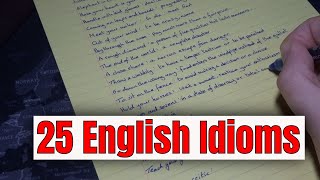 25 English Idioms | Soft Spoken