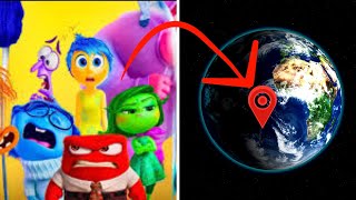 Inside Out 2 Characters Explore Google Earth | Short Compilation #googleearth #insideout2 #pixar