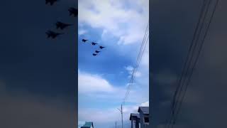 indianairforce mig-29 in arrowhead formation.