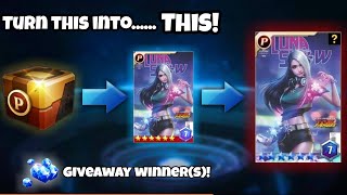 Opening a premium chest and crafting a card! Best roll? crystal Giveaway winner announced! || MFF