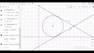 Tutorial Membuat Persamaan & Garis Singgung Lingkaran dengan GeoGebra Classic 6