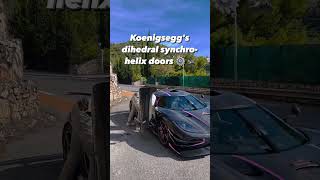 Best door mechanics ever made for a HYPERCAR #shorts #koenigsegg