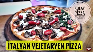 Kolay Pizza Tarifi, İtalyan Vejetaryen & Vegetarian Pizza